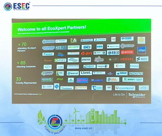 ESEC attends Master EcoXpert Partner 2023 event organized by Schneider Electric in France